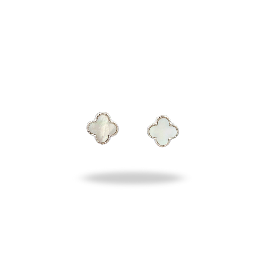 Trébol Natural – Plata 925 con rodio