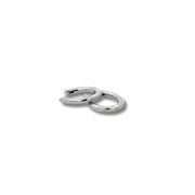 Arracadas Ovaladas Pulidas – Plata 925 con rodio
