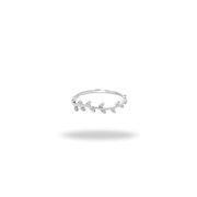 Anillo Laurel – Plata 925 con rodio