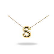 Collar Letra A Puffy Dorado – Tu inicial con volumen y estilo