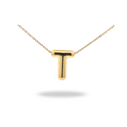 Collar Letra A Puffy Dorado – Tu inicial con volumen y estilo