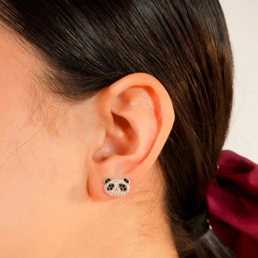 Aretes Panda de Plata – Ternura y brillo en cada mirada