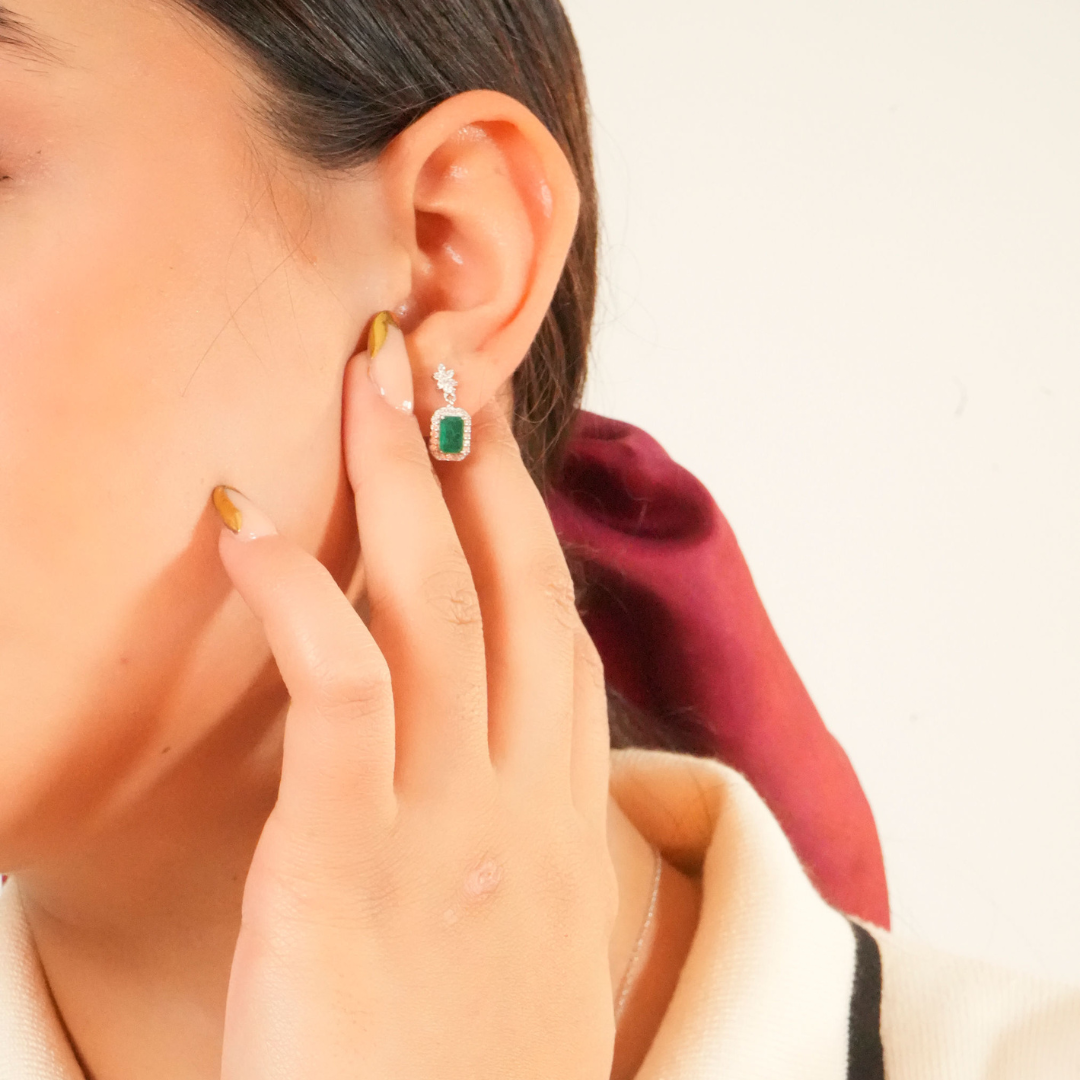Aretes Esmeralda Imperial – Elegancia que deja huella
