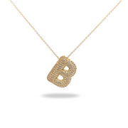 Collar Letra Dorado con Zirconias - Tu inicial, tu brillo