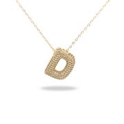 Collar Letra Dorado con Zirconias - Tu inicial, tu brillo
