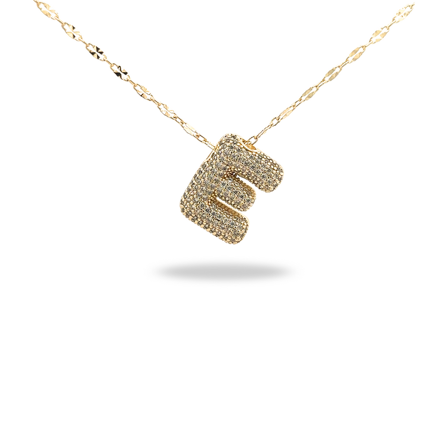 Collar Letra Dorado con Zirconias - Tu inicial, tu brillo