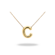 Collar Letra A Puffy Dorado – Tu inicial con volumen y estilo
