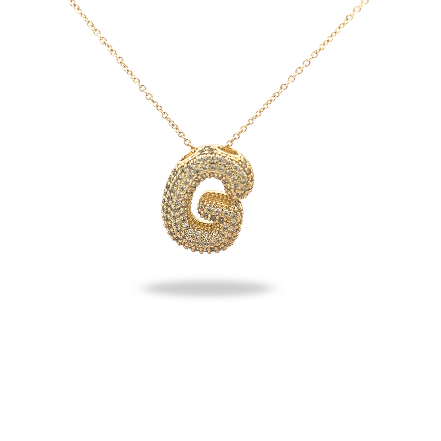 Collar Letra Dorado con Zirconias - Tu inicial, tu brillo