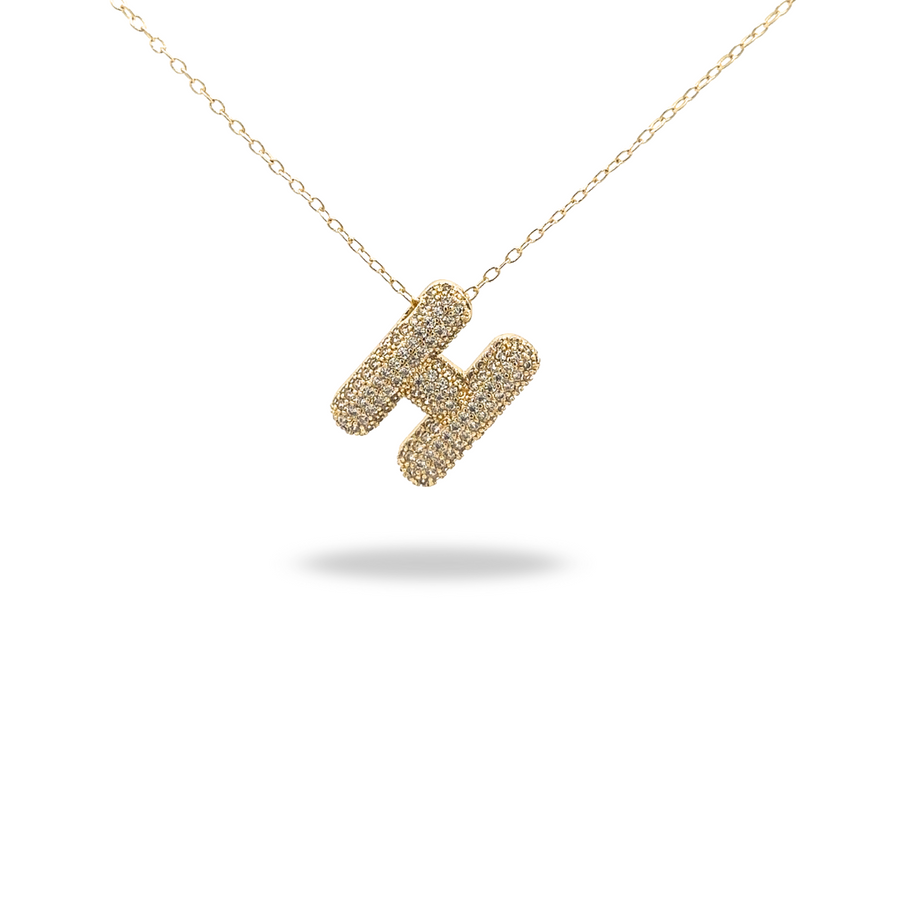 Collar Letra Dorado con Zirconias - Tu inicial, tu brillo
