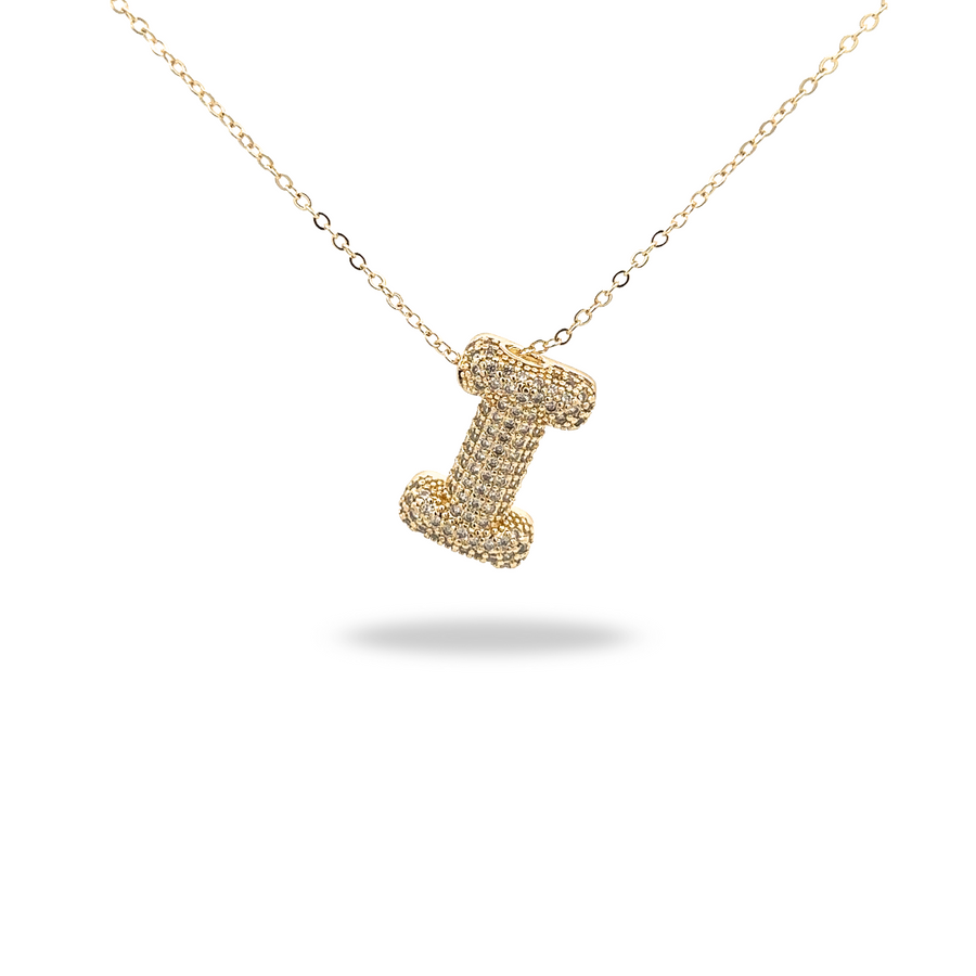 Collar Letra Dorado con Zirconias - Tu inicial, tu brillo