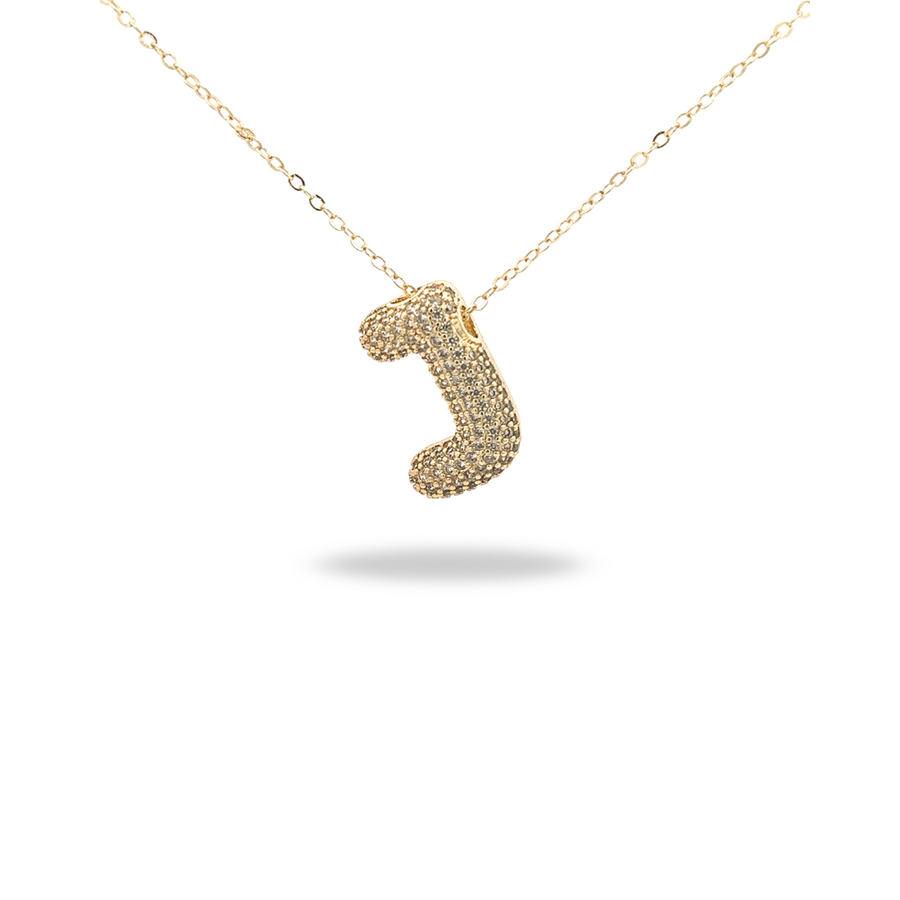 Collar Letra Dorado con Zirconias - Tu inicial, tu brillo