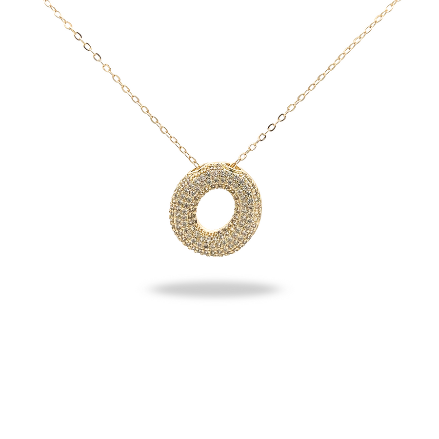 Collar Letra Dorado con Zirconias - Tu inicial, tu brillo