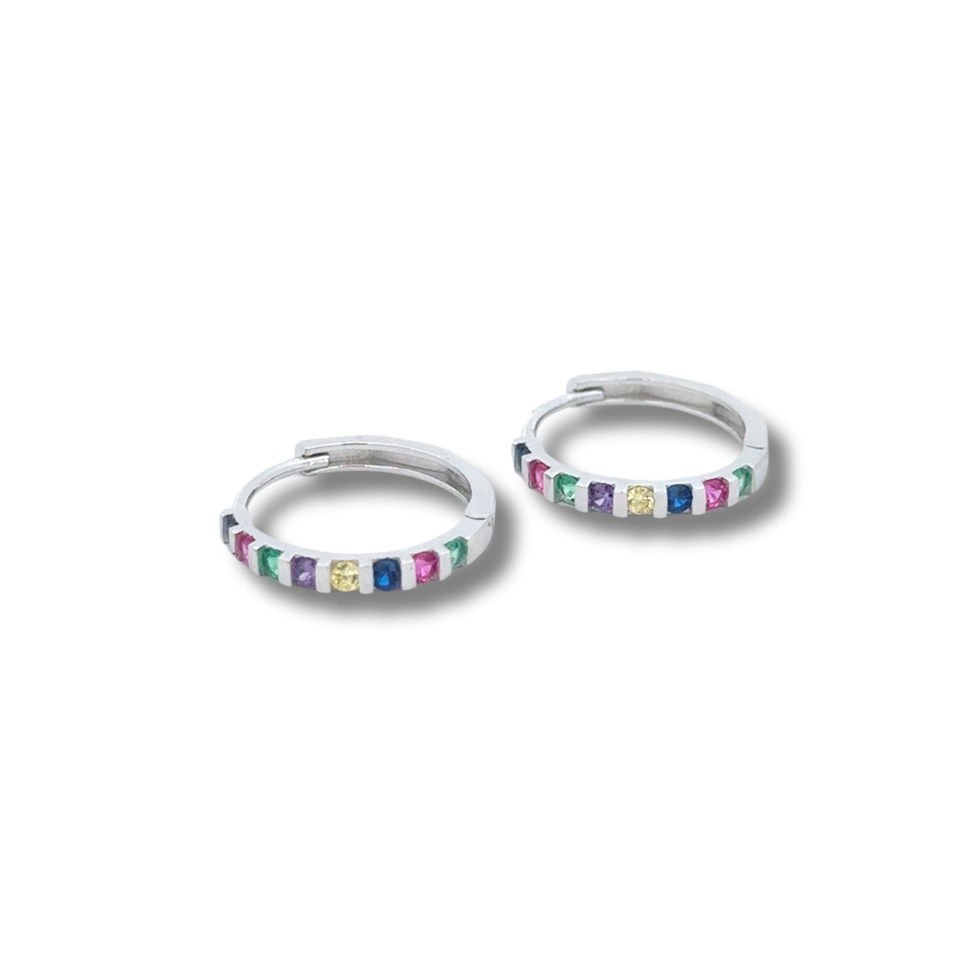 Arracadas Rainbow Mini – Color que te hace brillar