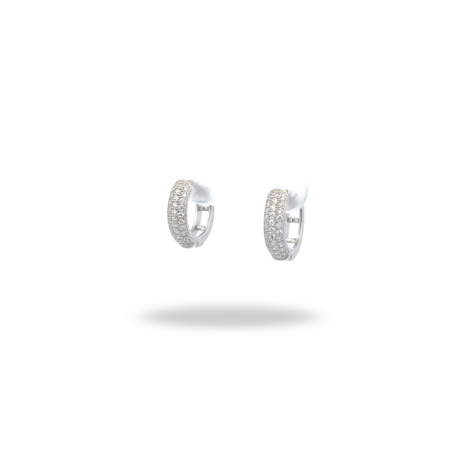 Arracadas Lux Pavé – Plata 925 con rodio