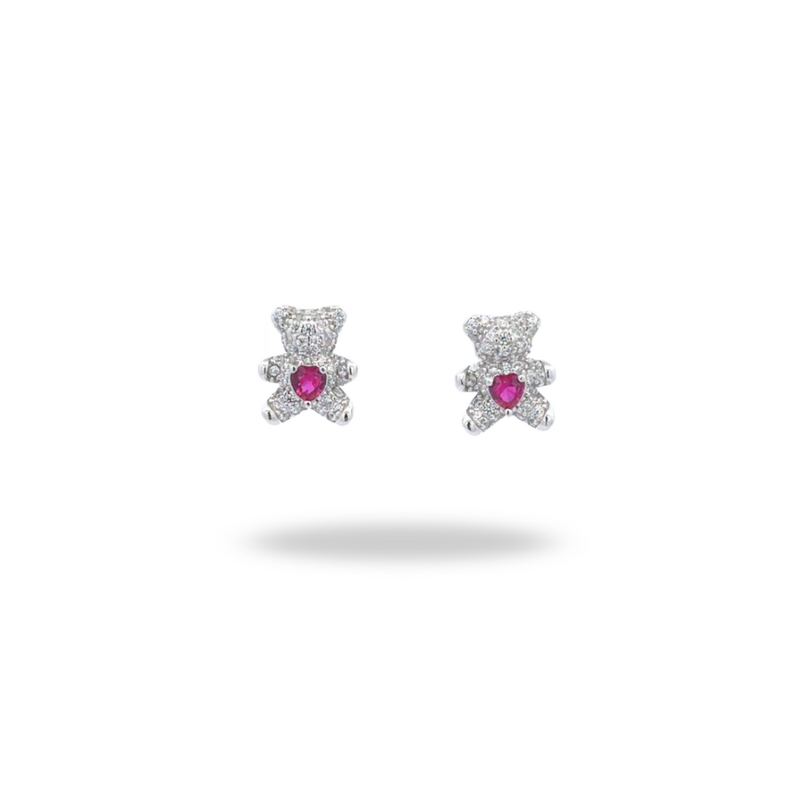 Broqueles Osito con Corazón – Dulzura que brilla
