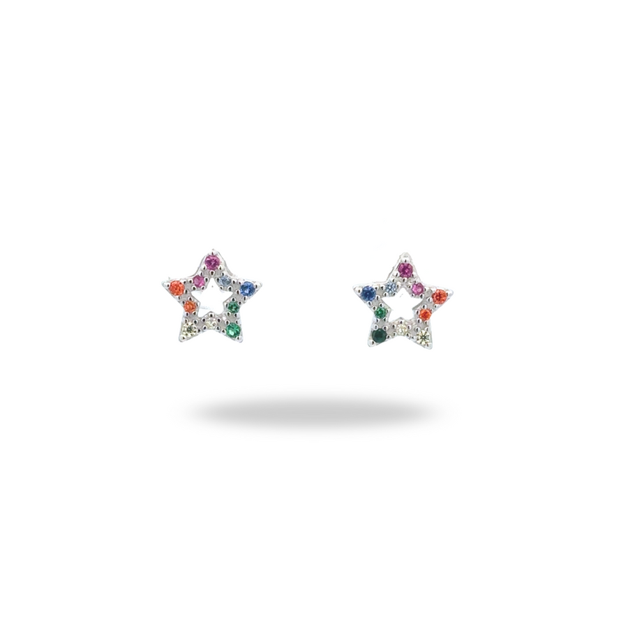 Broqueles Estrella Multicolor – Brilla con todos tus colores
