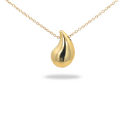 Collar Gota Flameada Dorado – El brillo que nace de tu fuego interior